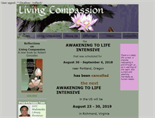 Tablet Screenshot of living-compassion.org
